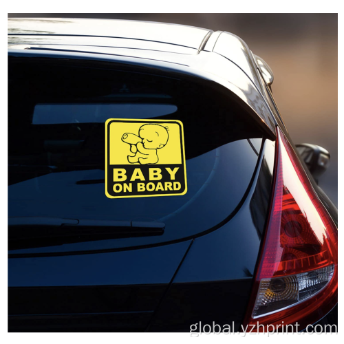 Flammable Warning Sign Custom Car Stickers Safety Warning Label Manufactory